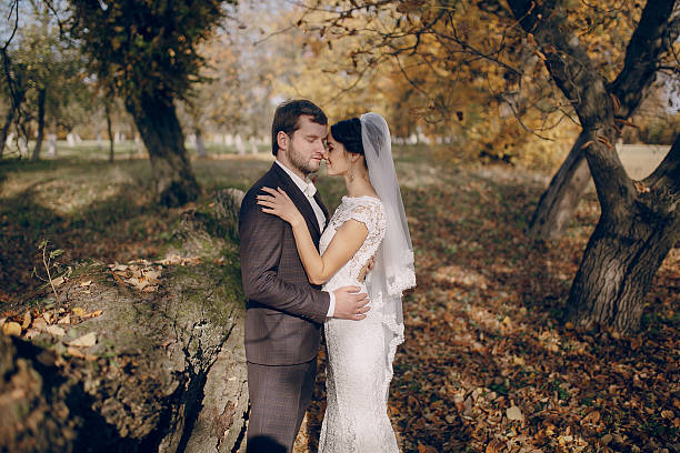 istock Wedding couple in love outdoors 471048100