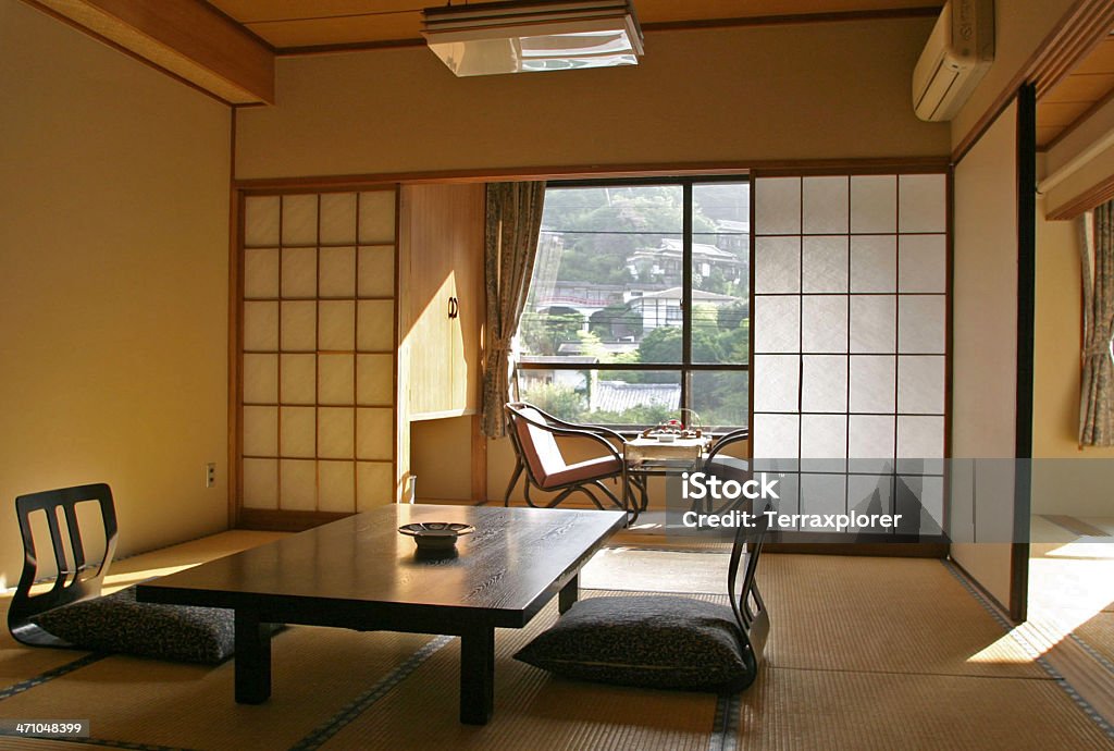 Interior de Ryokan - Royalty-free Washitsu Foto de stock