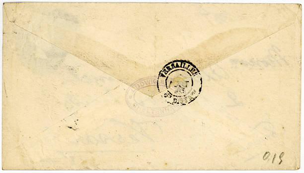 istock Antique 1896 French Envelope Versaille Postmark 471048481