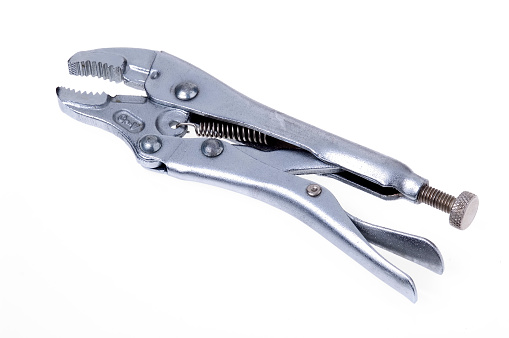 Lock jaw pliers, also called vise grips or \