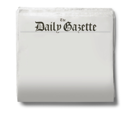 Generic newspaper with 