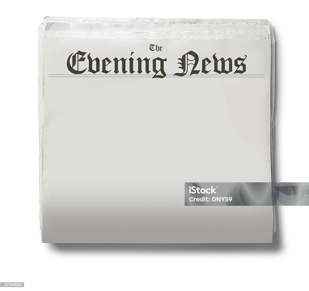 Der Evening News - Lizenzfrei Schlagzeile Stock-Foto