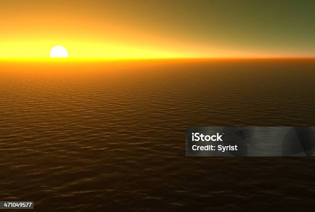 Brilliant Sunset Over The Ocean Stock Photo - Download Image Now - Aspirations, Autumn, Backgrounds