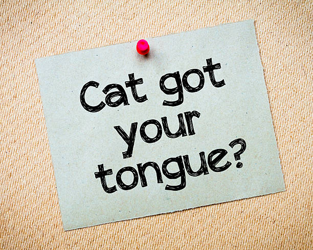 istock Cat got your tongue? 471049648