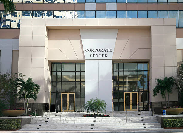 istock Corporation entrance 471050457