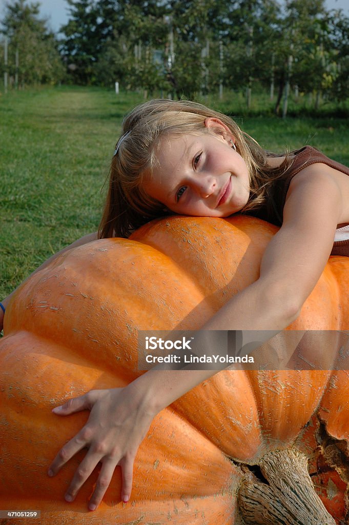 Eu e o meu de Abóbora - Royalty-free 10-11 Anos Foto de stock