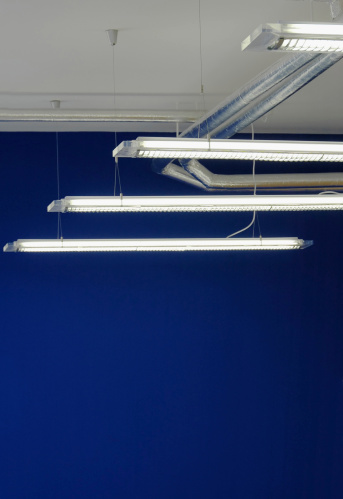Suspended lighting in a 