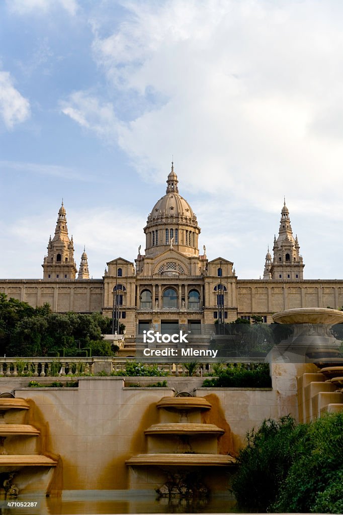 Barcelona Palau Nacional - Lizenzfrei Barcelona - Spanien Stock-Foto