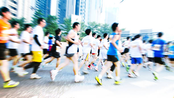 istock Marathon runners in the race 471053218