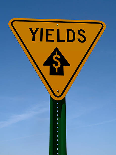 yields sign stock photo