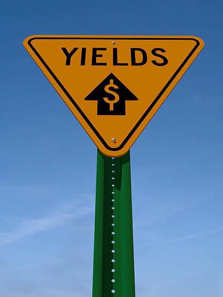 yields sign 1 stock photo