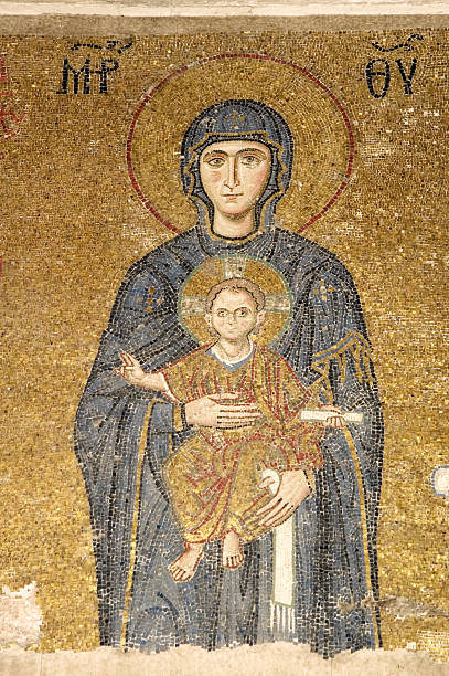 istock Mosaic Details from Hagia Sophia 471054801