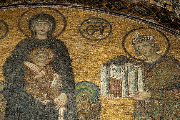istock Mosaic Details from Hagia Sophia 471054817