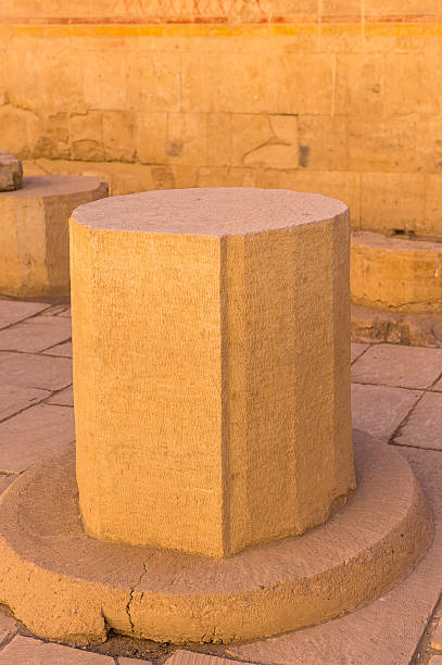Part of the Queen Hatshepsut's temple (Dayr el-Bahari or Dayr el-Bahri), part of the Theban Necropolis.