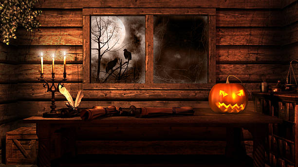 istock Halloween in the old cottage 471055298