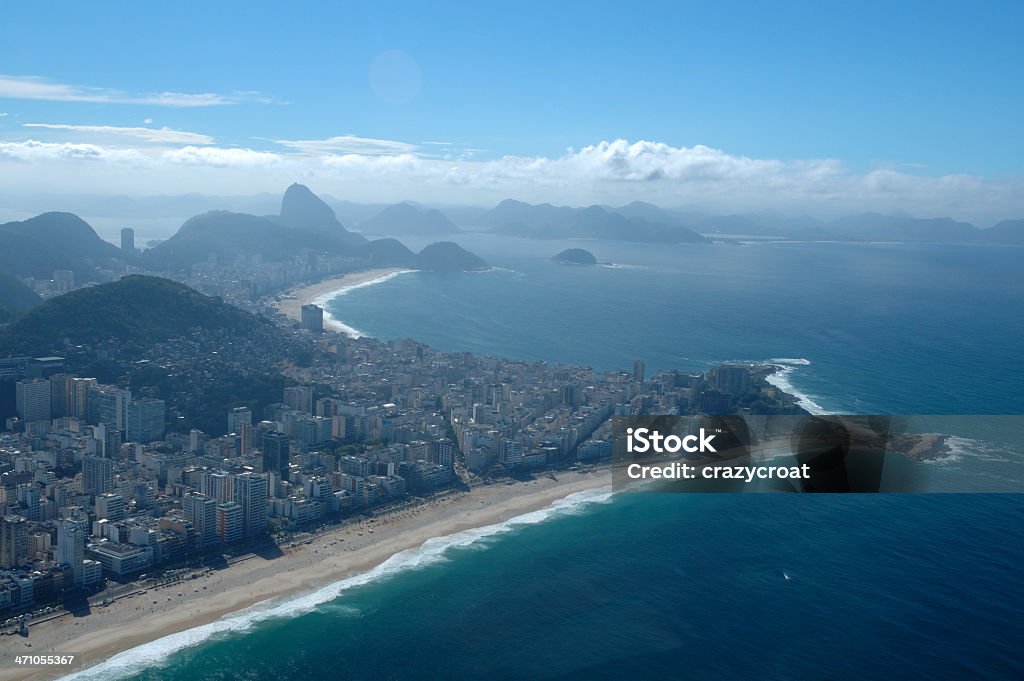 Veduta aerea di Rio de Janeiro spiaggia - Foto stock royalty-free di Parco dei divertimenti ambulante