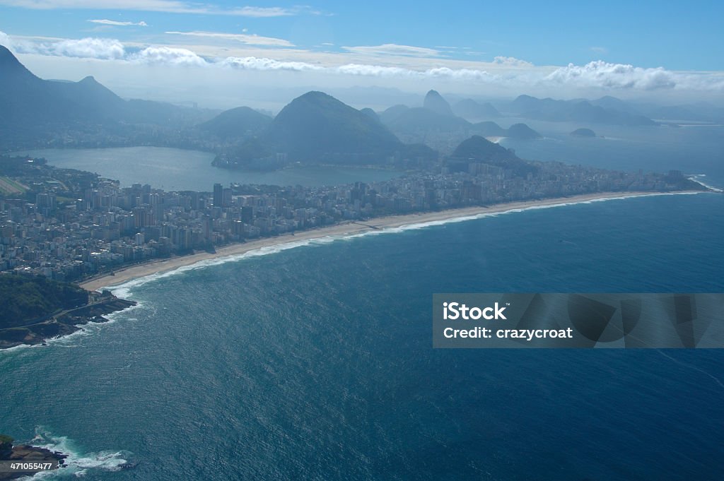 Vista aérea do Bairro de Ipanema, Rio de Janeiro - Royalty-free Admirar a Vista Foto de stock