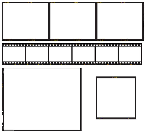 Transparency and Film Frames Series of transparency film frames. 35mm Film Strip, 5"x4" Film Plate, 120 film 60mm x 60mm, 120 film 80 x 60mm. Clip Path for all frames. Great for any proportion or format of image. Available as an XXXL format. Negative stock pictures, royalty-free photos & images