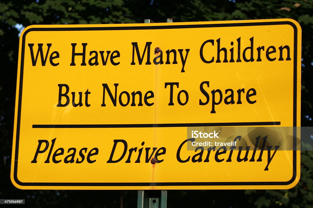 Humorvolle road sign mit ambitionierte Botschaft - Lizenzfrei Fotografie Stock-Foto