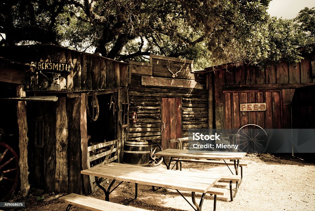 Wild West Hintergrund - Lizenzfrei Holz Stock-Foto