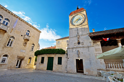 UNESCO town of Trogir square, Dalmatia, Croatia
