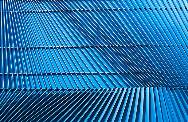 istock Detail of pattern metal facade for background 471058934