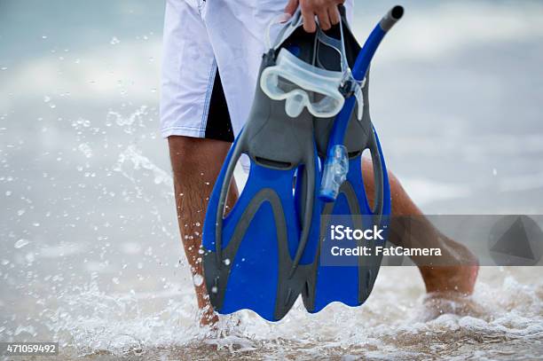 Walking In The Ocean Stock Photo - Download Image Now - 2015, Active Lifestyle, Activity