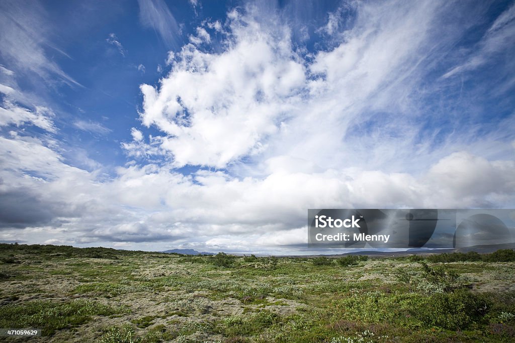 Piękny krajobraz, Islandia - Zbiór zdjęć royalty-free (Chmura)