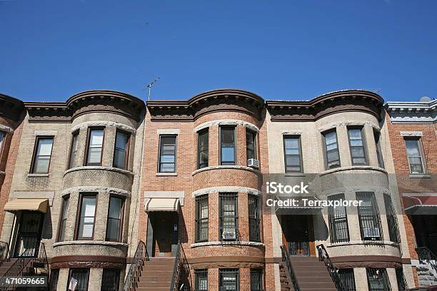 Foto de Row Houses No Brooklyn e mais fotos de stock de Brooklyn - New York - Brooklyn - New York, Apartamento, New York City