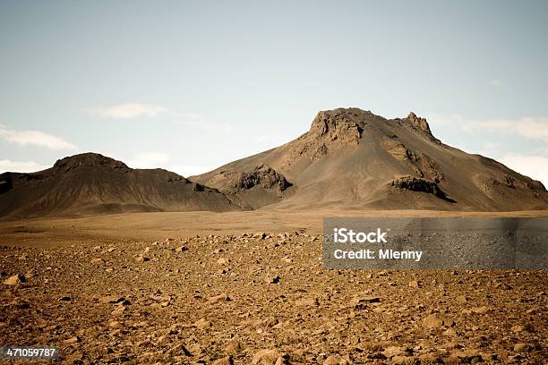 Islandia Desert Góry - zdjęcia stockowe i więcej obrazów Bez ludzi - Bez ludzi, Brązowy, Chmura