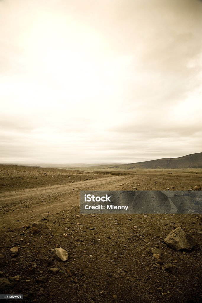 Islande-paysage spectaculaire - Photo de Chemin de terre libre de droits