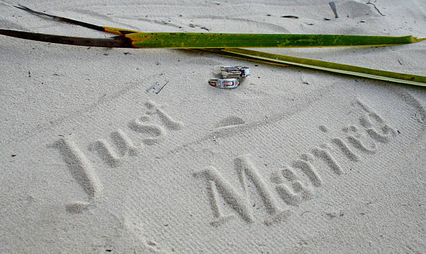 Just Married stock photo