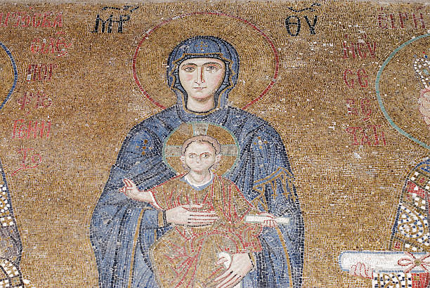 istock Mosaic Details from Hagia Sophia 471060095