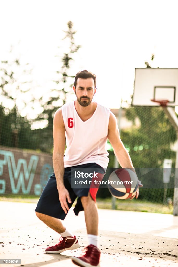 basketball player on the court 20-29 Years Stock Photo