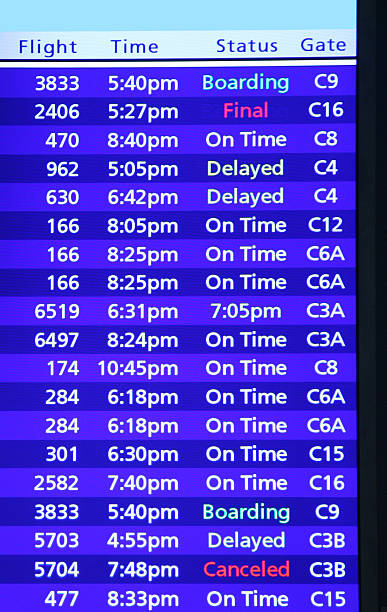 istock Flight Information Monitor 471060399
