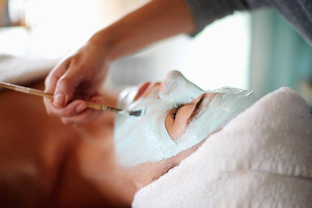 istock Treating herself to a luxurious facial 471060836