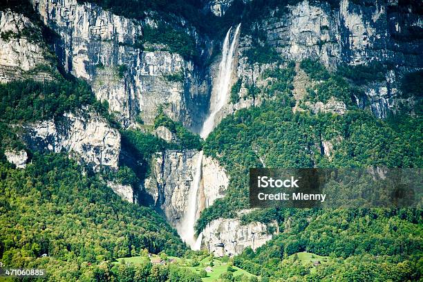 Wasserfall Schweiz Lake Walensee Stockfoto und mehr Bilder von Alpen - Alpen, Anhöhe, Baum