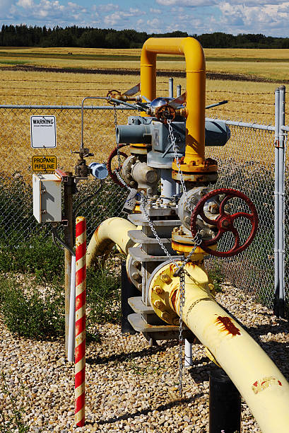 Remote Pipeline Control Station stock photo