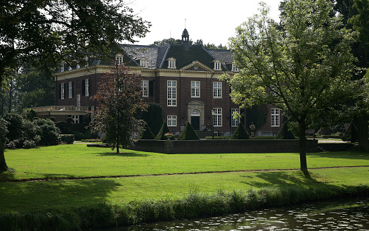 Old country house in the city of  Almelo, the Netherlands. This mansion was build in 1919 in the Neo Classical style and is called \