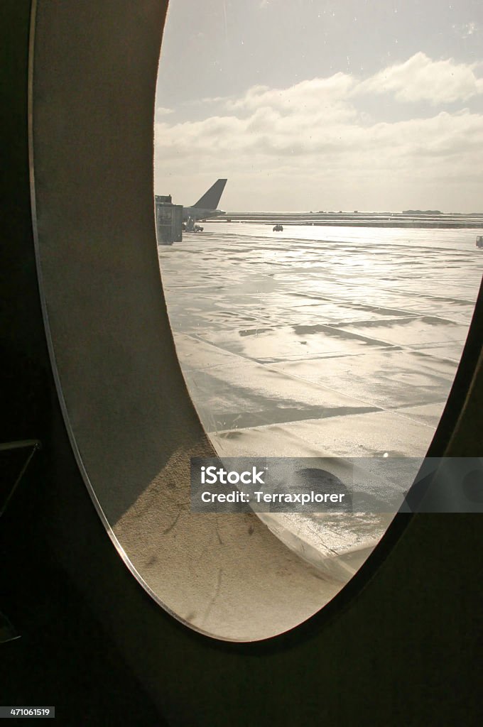 Flughafen nach Regen-Duschen - Lizenzfrei Abenteuer Stock-Foto