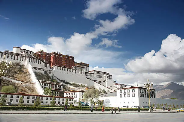 Historic home of the Dalai Lama, Lhasa, Tibet.  An UNESCO World Heritage site.