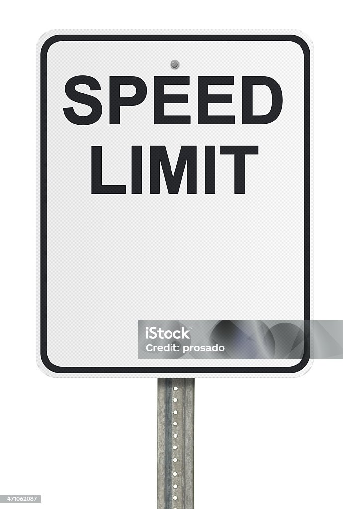 Em branco limite de velocidade. Parte da nossa série de criar uma placa - Foto de stock de Placa de Limite de Velocidade royalty-free