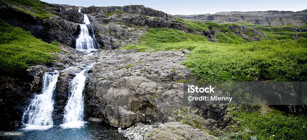Исландия панорамным видом на водопады - Стоковые фото Без людей роялти-фри