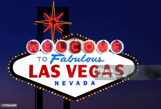 Las Vegas Sign Stock Photo - Download Image Now - Arts Culture and Entertainment, Bright, Brightly Lit