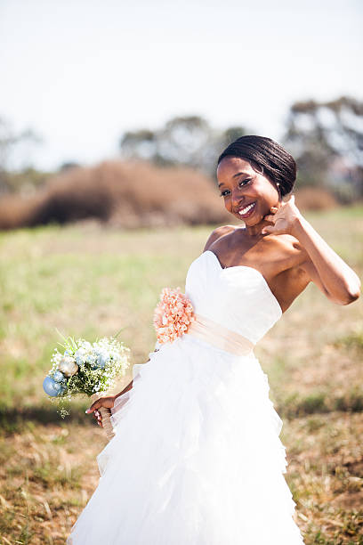 istock Beautiful African American Bride 471063556