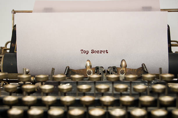 istock Top Secret on antique typewriter 471063825