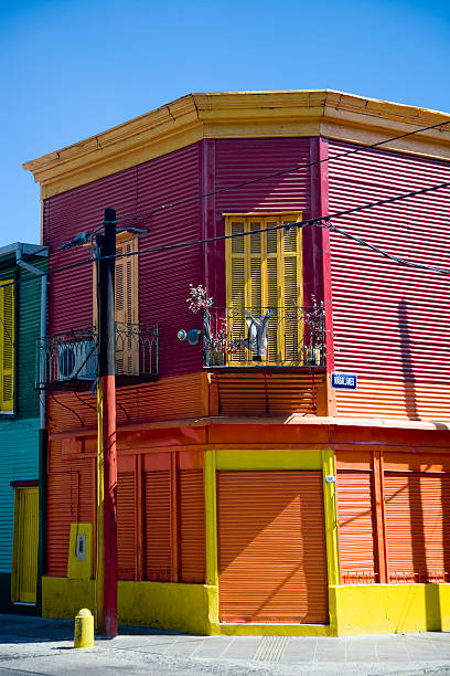 la boca de buenos aires, argentine - argentina buenos aires door la boca photos et images de collection