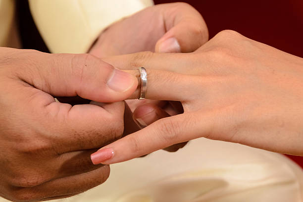 istock Wear  the gold ring 471064358
