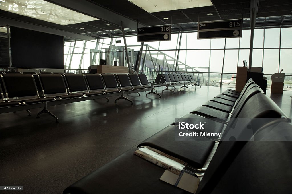 Aeropuerto sala de estar - Foto de stock de Stuttgart libre de derechos