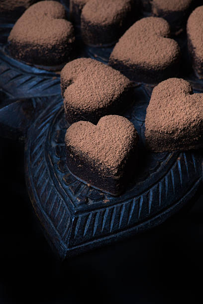 istock Heart shaped chocolate truffle. Gift for Valentine Day 471064690